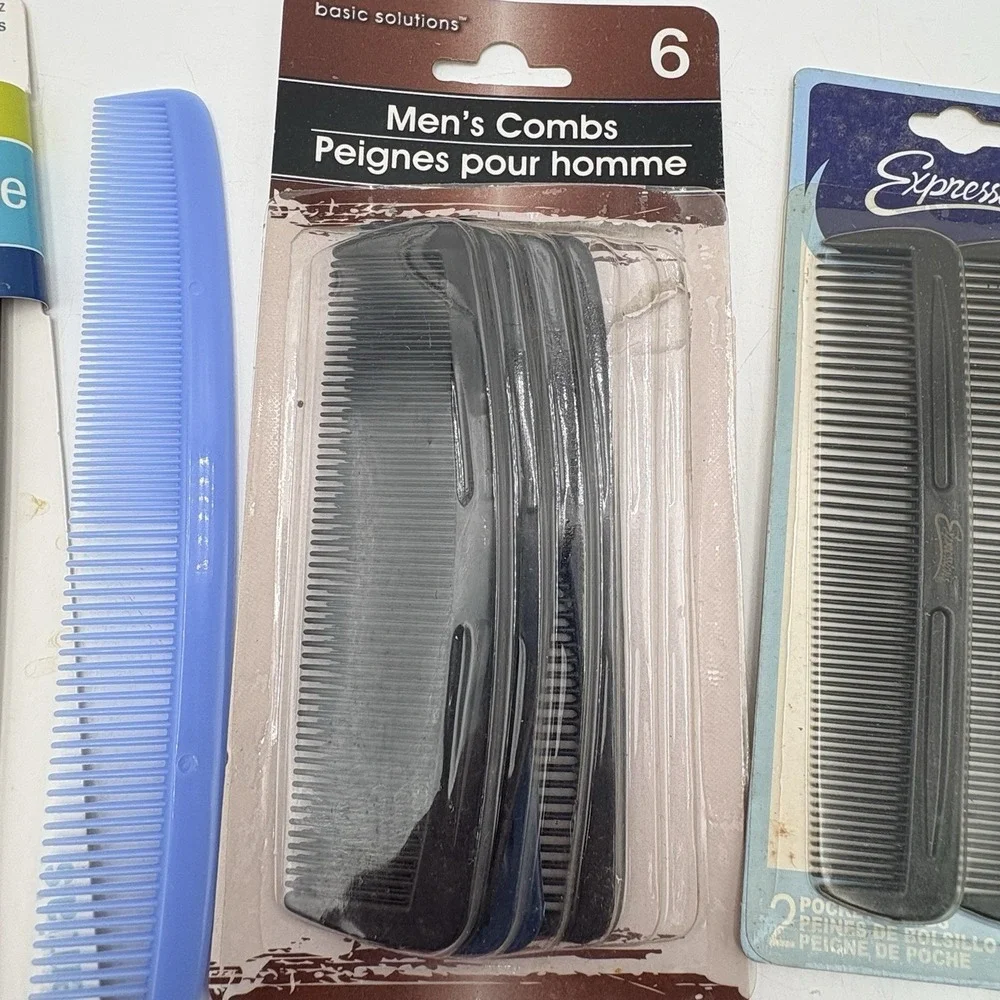 Vintage 90s Y2K Comb Lot Conair‎ Scunci Mens Grooming NOS USA